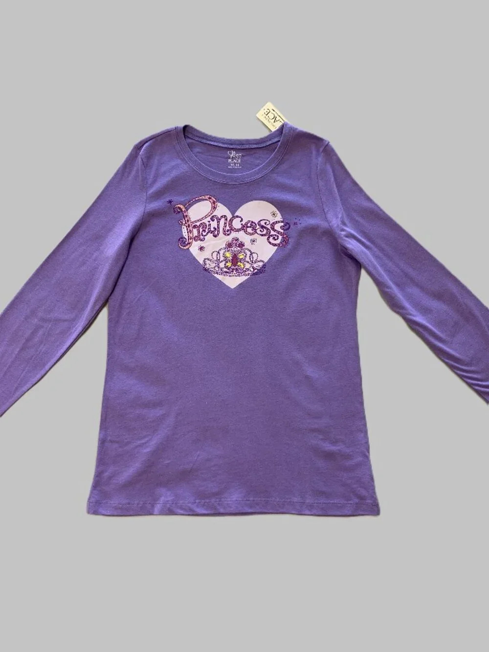 Brand New Girls Children's Place Long Sleeve Purple Shirt & Jeggings Set Size 14